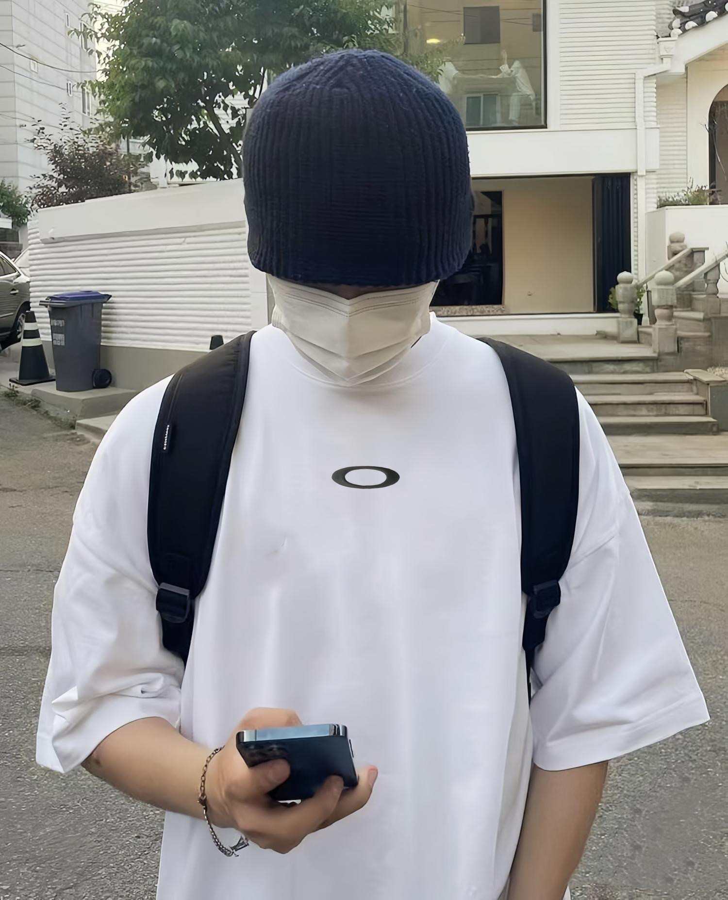 欧克利美式复古Oakley巴黎风刺绣经典T恤260克重磅纯棉圆领短袖