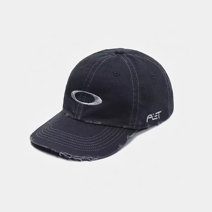 美式Oakley x Piet x OAK联名水洗做旧破洞高街风棒球帽25SS