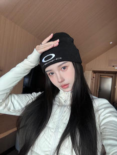 小众买手OaKley针织帽冷帽潮牌刺绣毛线帽男女情侣秋冬保暖百搭