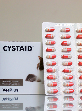 英国原装猫利尿通cystaid plus猫尿血尿频排尿困难猫自发性膀胱炎
