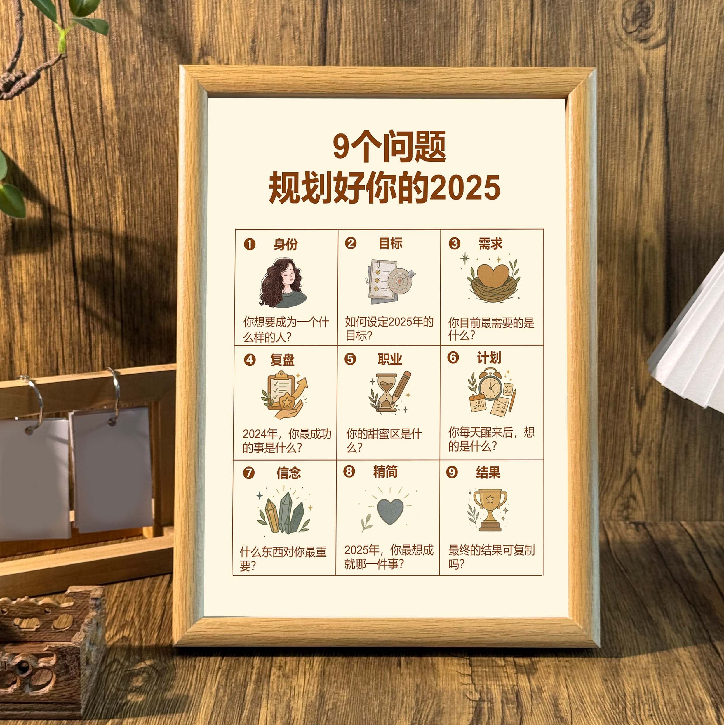 9个问题规划你的2025自律摆件桌面励志相框正能量墙面装饰画挂画,家居饰品,相框/画框,淘宝优惠券,粉丝福利购,淘宝优惠卷