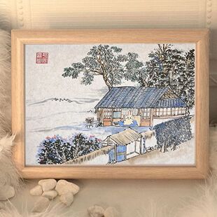 chiikawa乌萨奇寒窗苦读周边摆件相框可爱趣味搞笑礼物送朋友ins