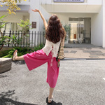 法式镂空刺绣背心套装女2025夏季新款甜美减龄巨好看阔腿裤两件套