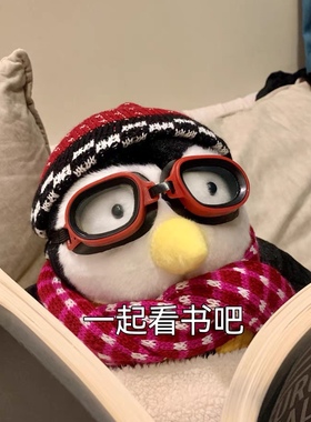 老友记企鹅Friends哈格吉企鹅红眼镜Hugsy公仔joey同款礼物送朋友