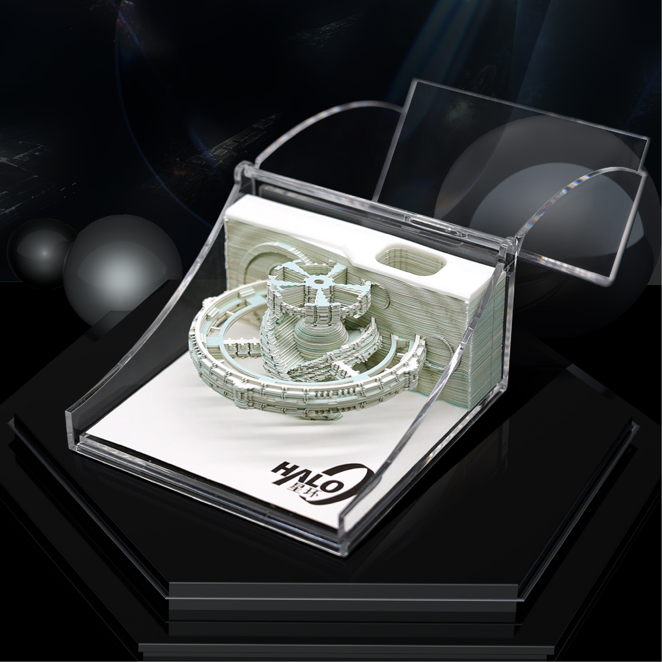 三体系列周边网红3d立体纸雕便签纸创意摆件文创生日礼物送科幻迷