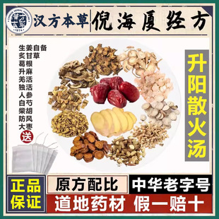升阳散火汤中药材店铺大全升麻独活柴胡人参白芍甘草防风汉方本草