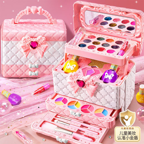 儿童化妆品套装口红指甲油玩具