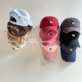 艾摩贝贝2026春儿童太阳帽帅气街拍棒球帽潮童遮阳刺绣破洞鸭舌帽