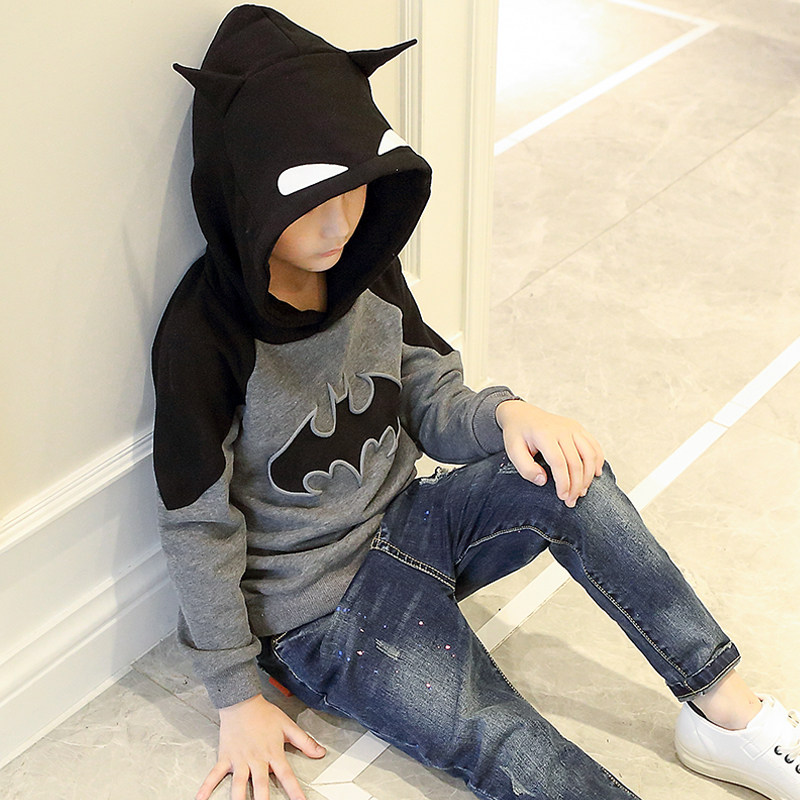 Boy Sweater spring and autumn 2019 new pattern children spring clothes Korean Edition CUHK Spring Batman boy Hooded coatin the Children/Baby/Family fitted , Sweater/Fleece  category - from Buy2taobao.com to provide professional Taobao agent buy service
