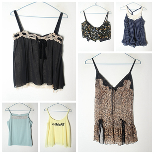 古着vintaga 日制 春夏款复古森系纯色碎花学院风 纯色套头衫 108