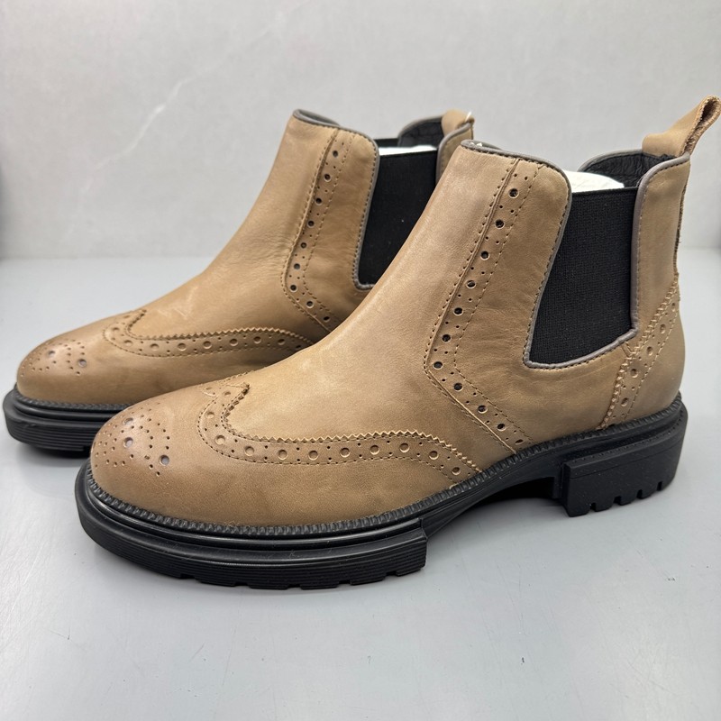 38码清仓处理外贸尾货真皮男靴新款布洛克复古马丁靴套脚切尔西靴,流行男鞋,马丁靴,淘宝优惠券,粉丝福利购,淘宝优惠卷