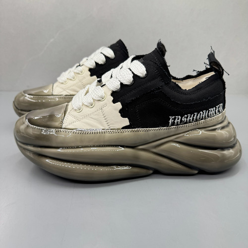 真皮男鞋厚底淋胶增高老爹鞋潮鞋