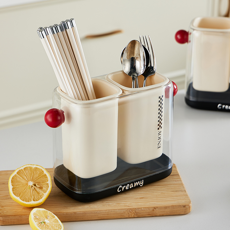 麦乐喜奶油白多巴胺沥水筷子笼