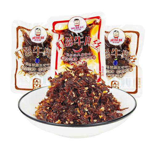 棒棒娃灯影牛肉丝四川成都麻辣零食独立小包装自用BBW五香辣味