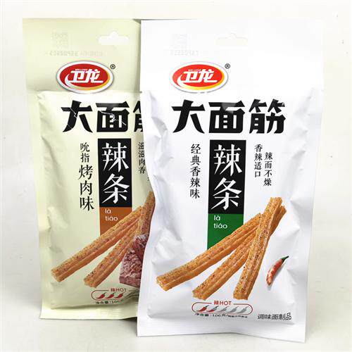卫龙辣条大面筋106g*5包休闲儿时办公室小吃零食品网红麻辣办公室