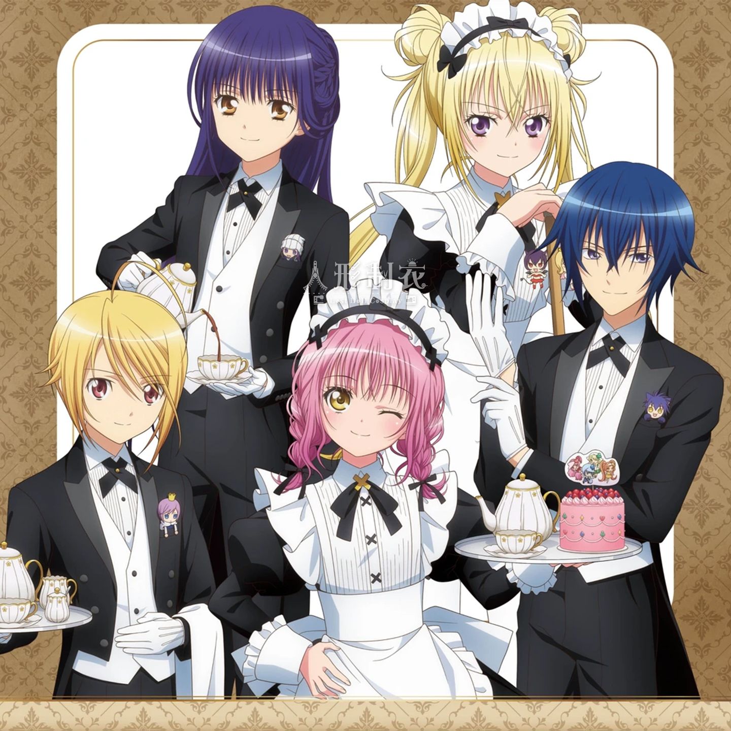 歌呗亚梦女仆装cos连衣裙