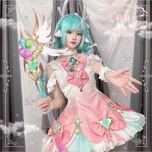 王者瑶妹cosplay时之祈愿连衣裙