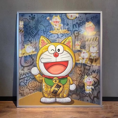 寓意好画迎福接福潮流艺术版画