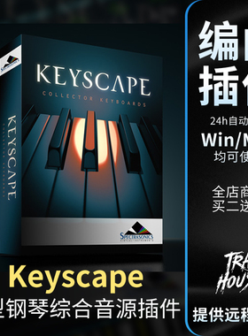 四巨头新版 Keyscape 大型钢琴综合软音源复古音色库合成器插件