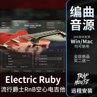 空心电吉他Session Guitarist Electric Ruby蓝调爵士音源Kontakt