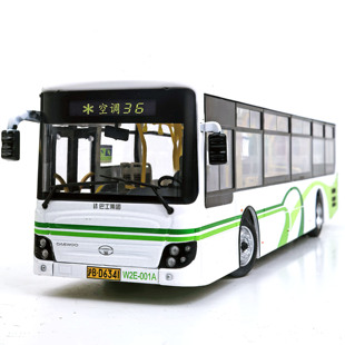 1:43 上海公交玩具车 万象大宇公交模型新款合金巴士36路116世博