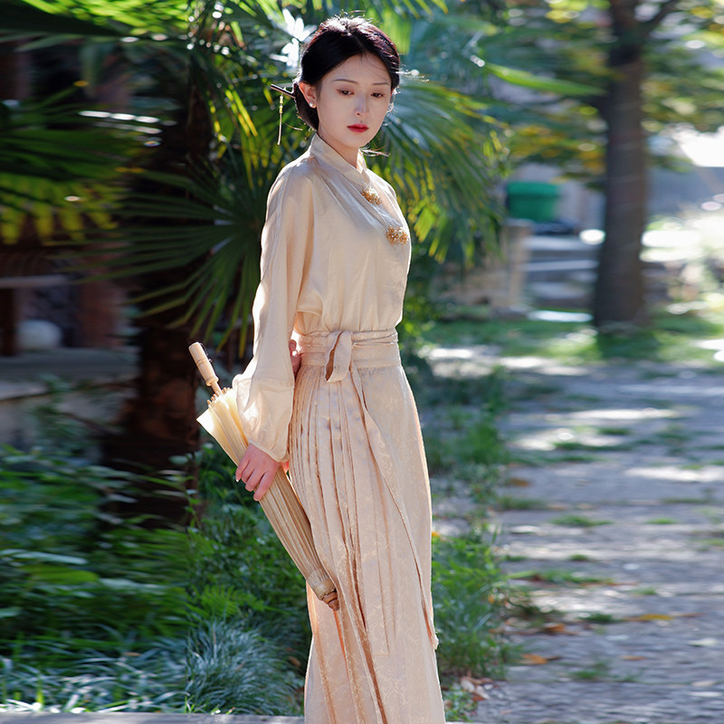 汉服改良旗袍半身裙新中式套装图片