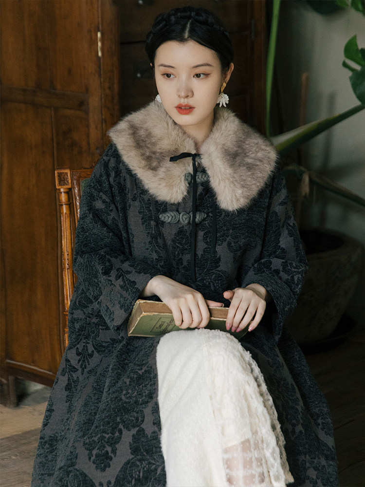 TANG WOMENS WINTER CLOTHES HANFU WOMENS WOMENS CHINESE STYLE WOMENS WEAR RETRO BUCKLE NATIONAL STYLE HIGH-END COAT NEW CHINESE COAT