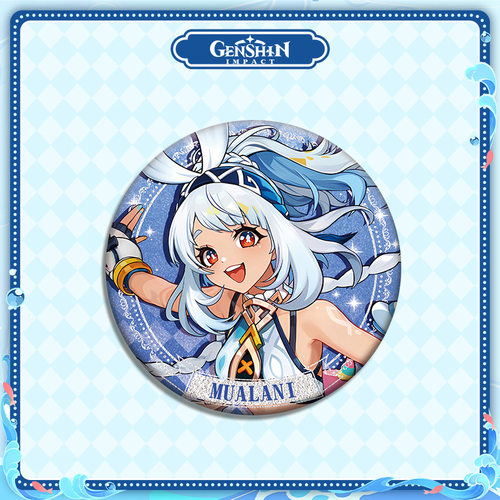 8月新款玛拉妮徽章双闪镭射吧唧