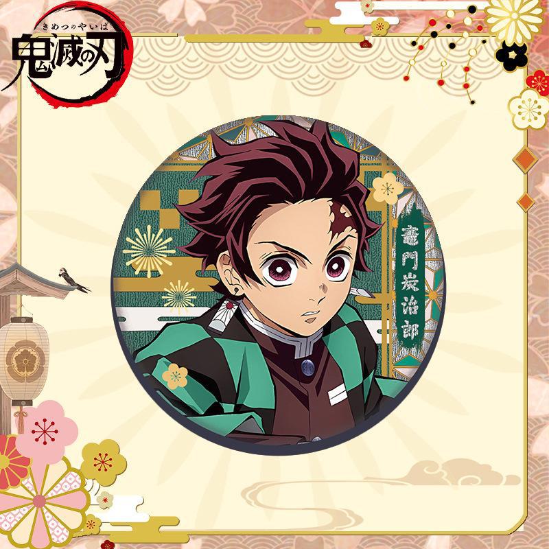 上新款鬼灭之刃徽章炭治郎胸针