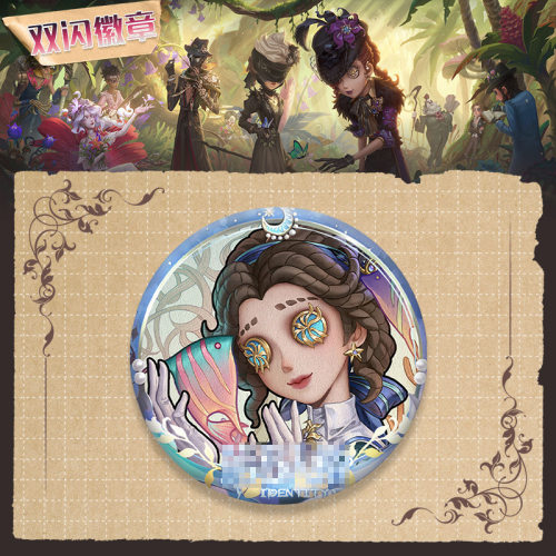 医生永生花徽章双闪吧唧58mm胸针