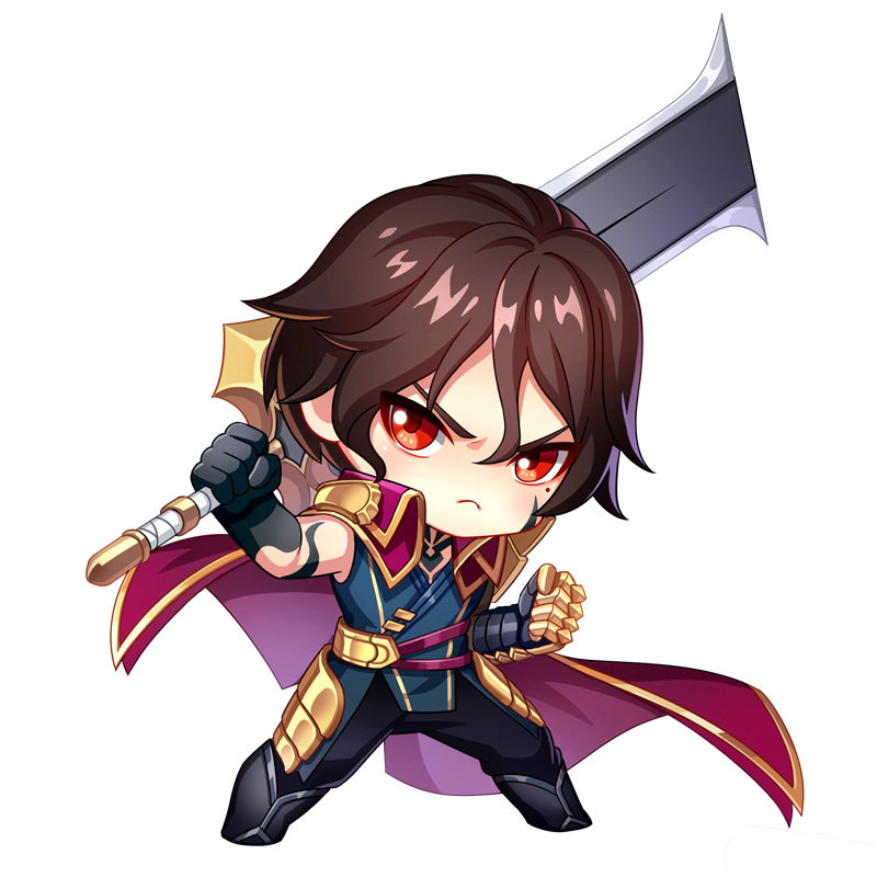 6月新款李信光暗钥匙扣书包小挂件圈q版卡通学生王者荣耀游戏周边