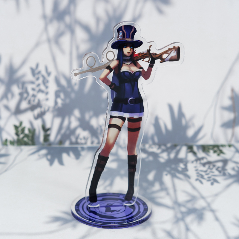 9月新款英雄联盟皮城女警adc角色大立牌模型摆件亚克力游戏周边