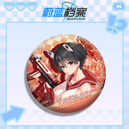 上新款春日椿徽章双闪吧唧胸针
