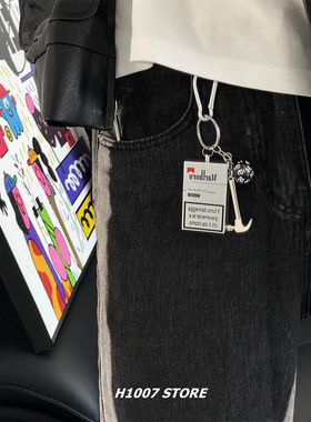 万宝路烟灰盒marlboro男裤链女嘻哈风小众挂件牛仔工装裤挂链包挂