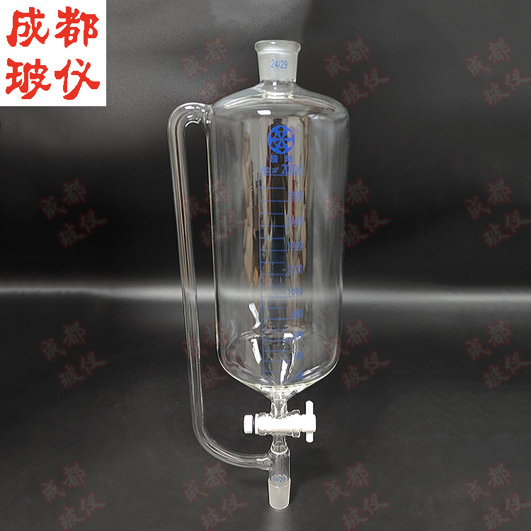 法培 四氟恒压滴液漏斗 2000ml带刻度 F4筒形恒压分液漏斗