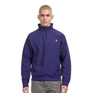 CARHARTT 潮流休闲百搭毛 WIP美式 刺绣半拉链宽松刷毛卫衣男秋冬季