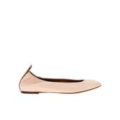 代购 LANVIN浪凡女士平底鞋 轻便舒适易穿脱透气小牛皮平底