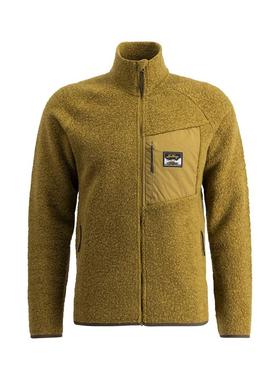 代购Lundhags隆哈Flok 男士抓绒衣保暖防风透气户外夹克立领长袖