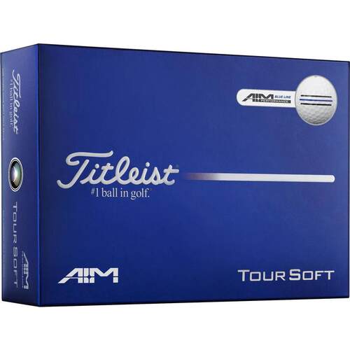 Titleist高尔夫球精准瞄准蓝色