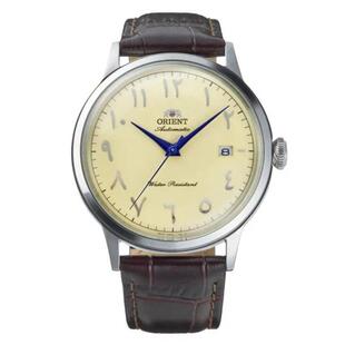 代购Orient东方男士腕表日期自动夜光计时皮带钢壳防水蓝针商务