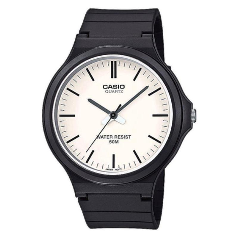 代购卡西欧男士腕表夜光计时日期50米防水黑色防水橡胶带简约盘