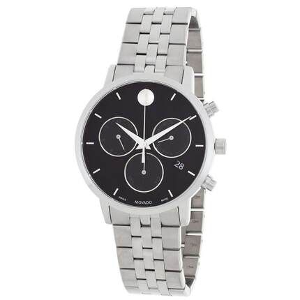 海外代购Movado/摩凡陀男士欧美腕表计时码表日历显示钢带不锈钢