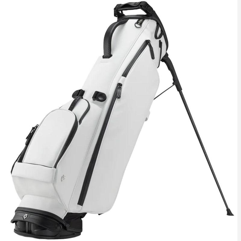 代购VESSEL男士高尔夫球包可站立多隔层便携支撑结构白色