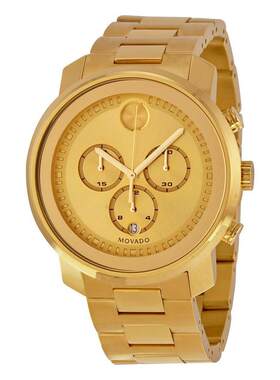 海外代购Movado/摩凡陀男士欧美腕表计时码表日历显示不锈钢钢带