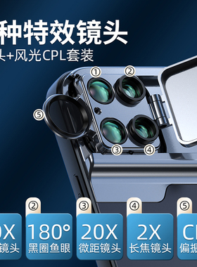适用iPhone13pro镜头苹果14promax 广角 滤镜iP12 微距 鱼眼15pro