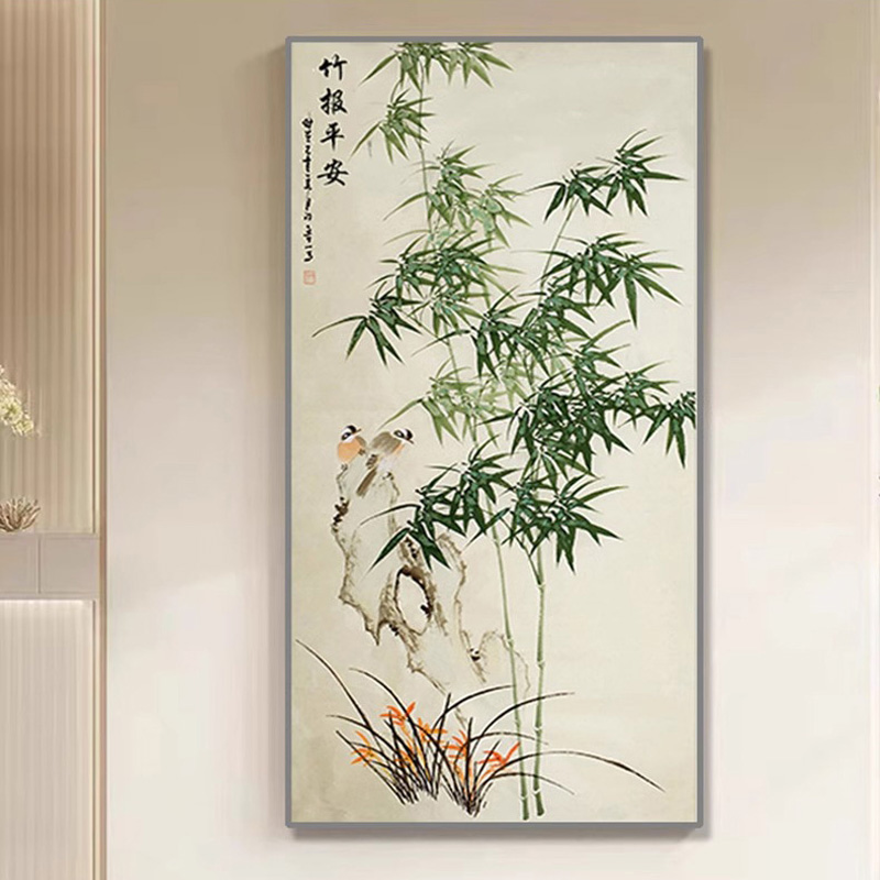 竹报平安十字绣2024新款线绣