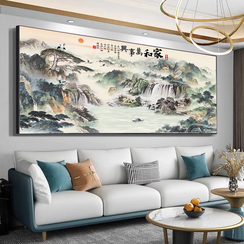 家和万事兴十字绣2026年新款线绣客厅流水生财风景大气卧室手工绣
