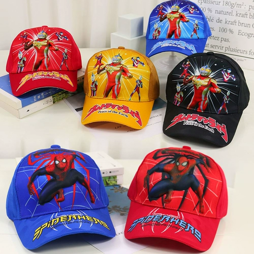 Ultra, детский Ультрамен Тига, шапка для мальчиков, дышащая кепка, бейсболка, летняя солнцезащитная шляпа, Человек-паук