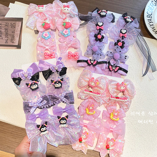 发饰小女孩扎头发皮筋女童发圈发绳 儿童库洛米蝴蝶结头绳2026新款