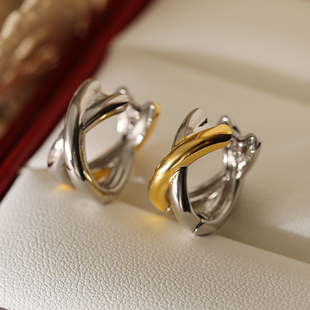 FRENCH耳环耳圈女2025新款 夏天适合方圆脸 高级感耳饰圈圈轻奢爆款